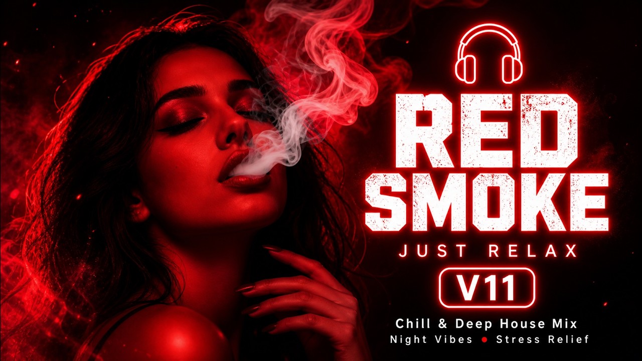 V11 | Red Smoke | Just Relax 🎧 Chill & Deep House Mix for Night Vibes & Stress Relief #chillhouse