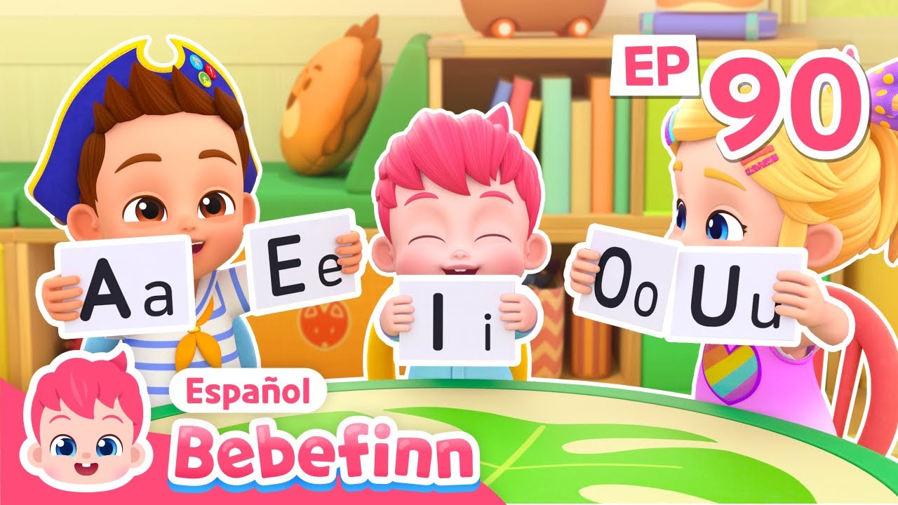 A, E, I, O, U🎶 Las Vocales en Inglés | EP90 | Canciones Infantiles | Bebefinn en español