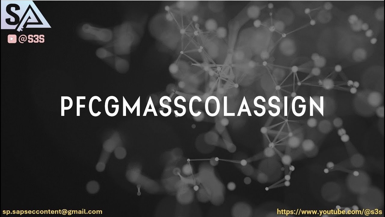 USING TCODE PFCGMASSCOLASSIGN