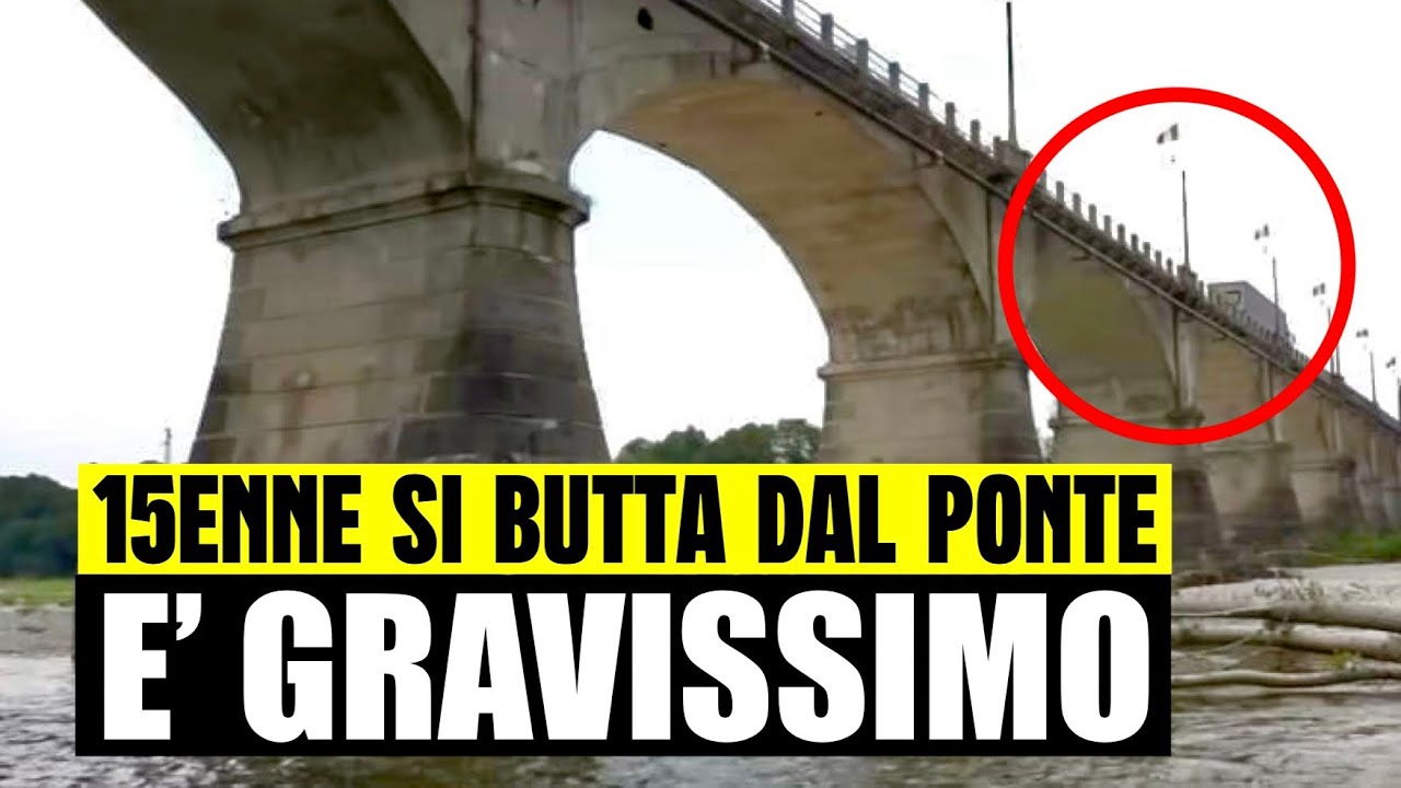 TRAGEDIA, 15ENNE SI GETTA DAL PONTE: 