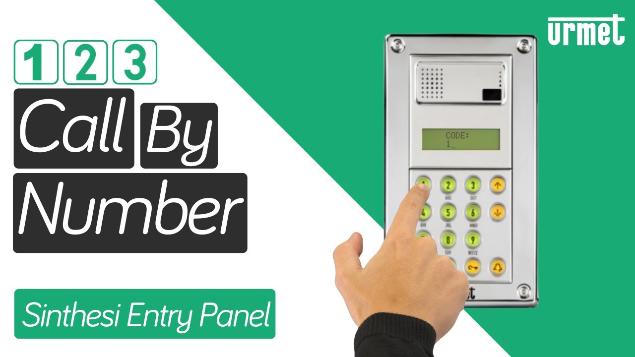 How to Call an Apartment by Number - Urmet Sinthesi (Digital) Entry Panel