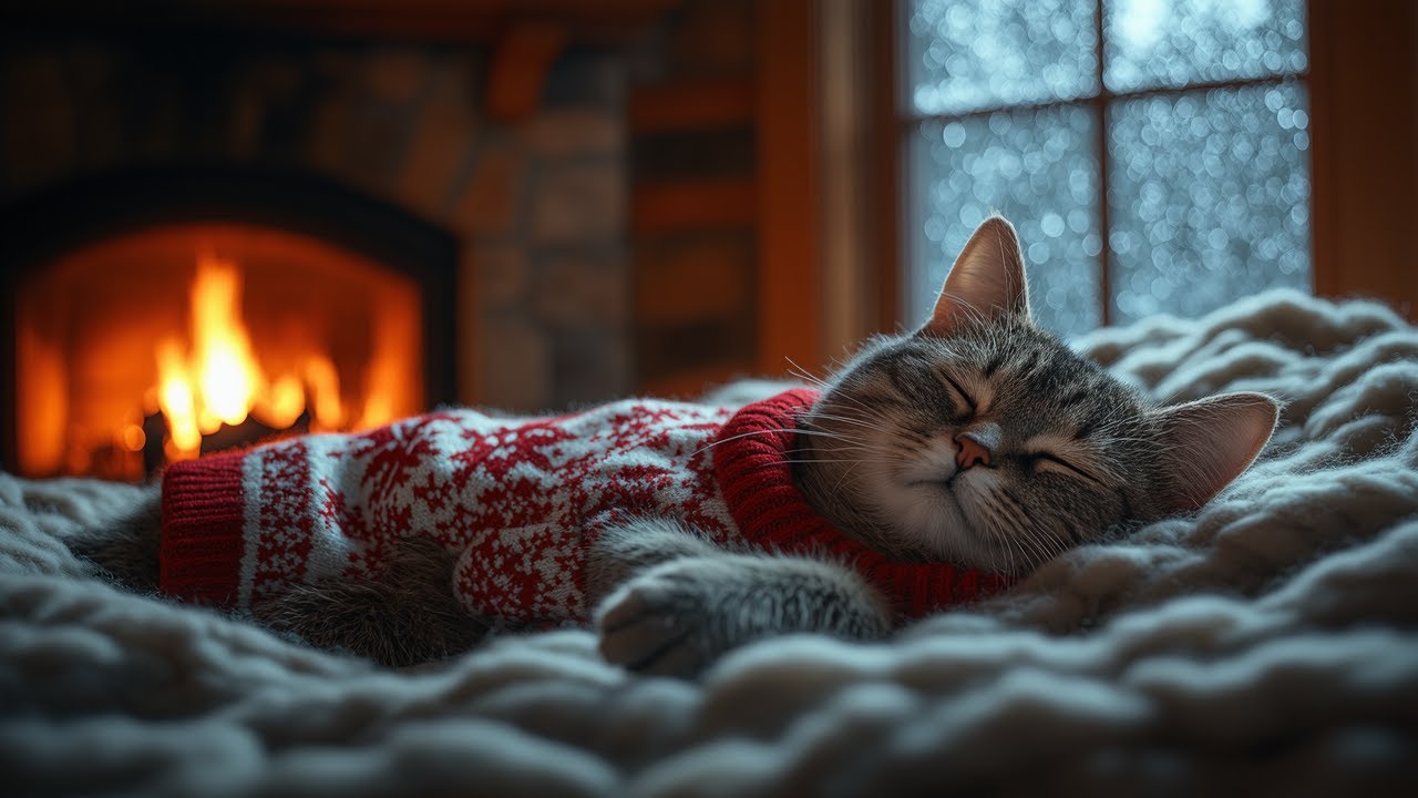 Заспокійливе муркотіння кота 🐱 Cat Purring Sounds for Relaxation 🌙 Katzen Geräusche zum Entspannen