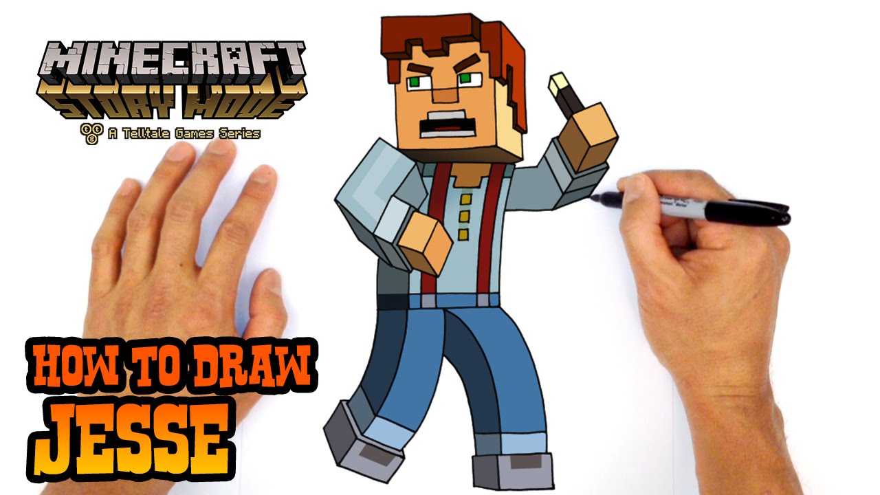 How to Draw Minecraft | Jesse