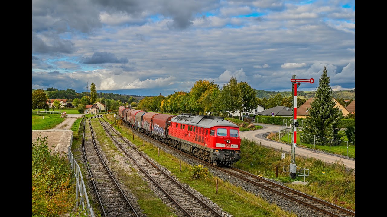Wo gebaut wird, fahren Umleiter - DB Cargo BR 232/233 im Umleiterverkehr nach Zeitz über Gera