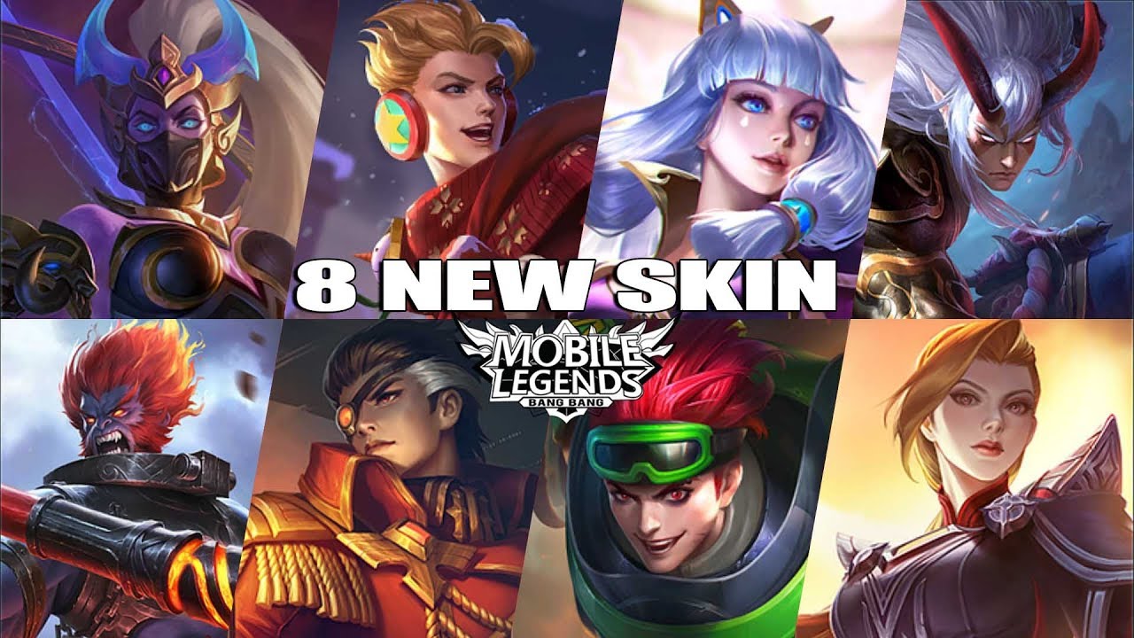 8 NEW SKIN MOBILE LEGENDS - HANABI RAKSHESHA, VALIR DICTATOR, BADANG SUSANOO, SUN CELESTIAL OUTLAW
