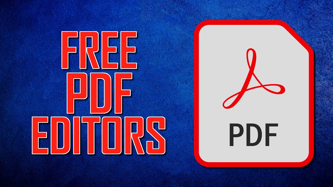 Top 5 Best FREE PDF Editors (Acrobat Alternatives)