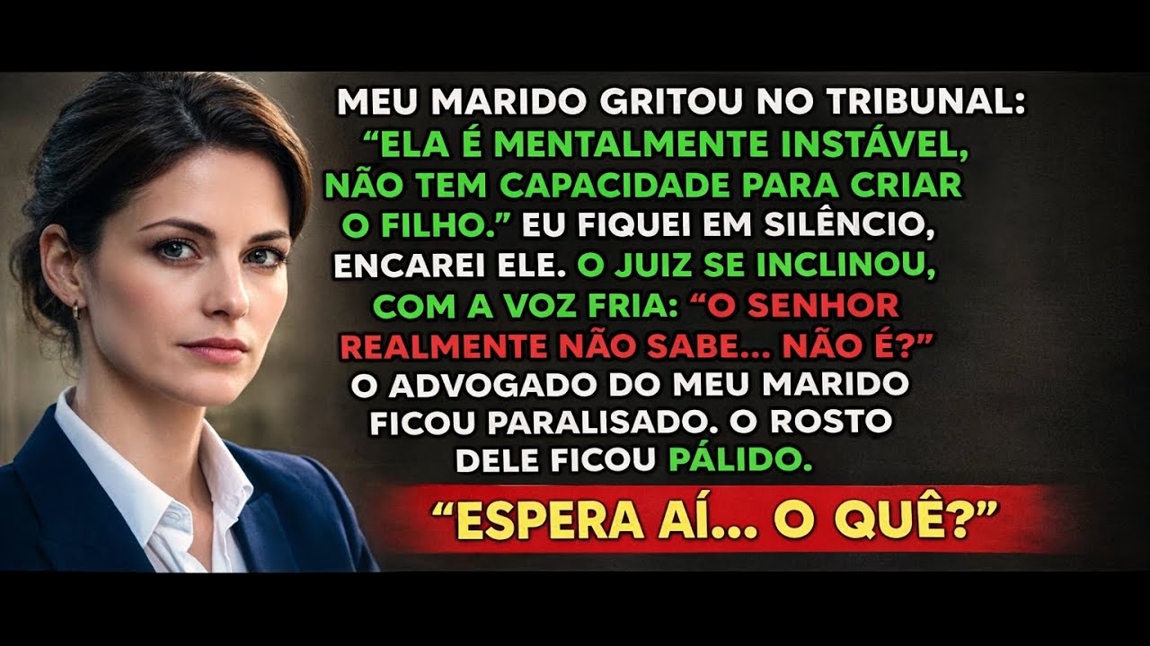 Meu marido gritou no tribunal:“Ela é mentalmente instável” - e o juiz respondeu...