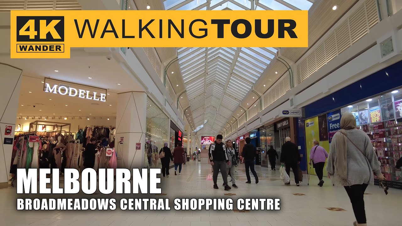 Broadmeadows Central Shopping Centre Walking Tour in Melbourne, Australia (4K 60fps)