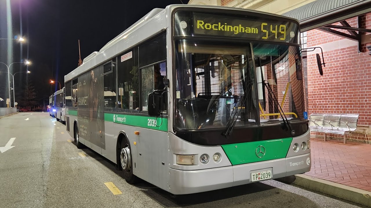 Transperth TP2039 Mercedes-Benz OC500LE CNG ZF Ecomat piano kickdown 