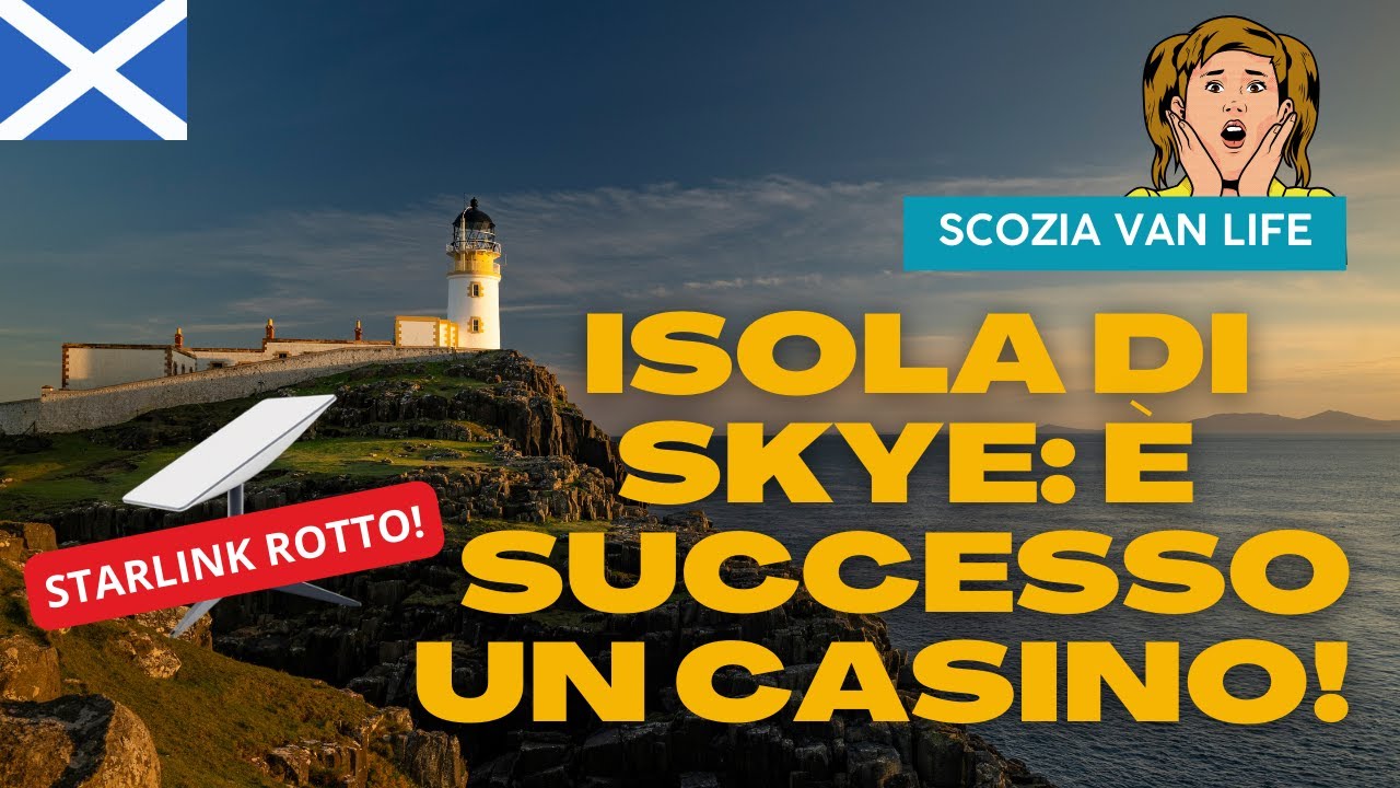 È successo un casino! Starlink rotto mentre giriamo l'isola di Skye in van