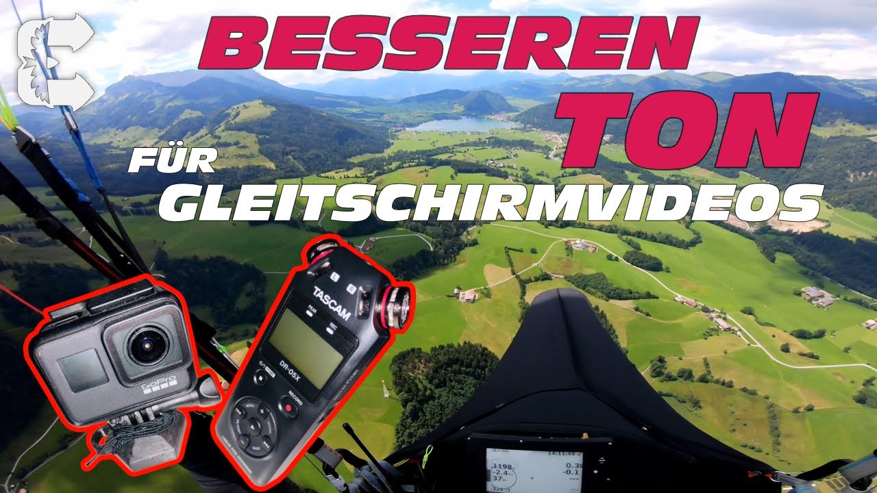 Besseren Ton f&uuml;r Gleitschirmvideos