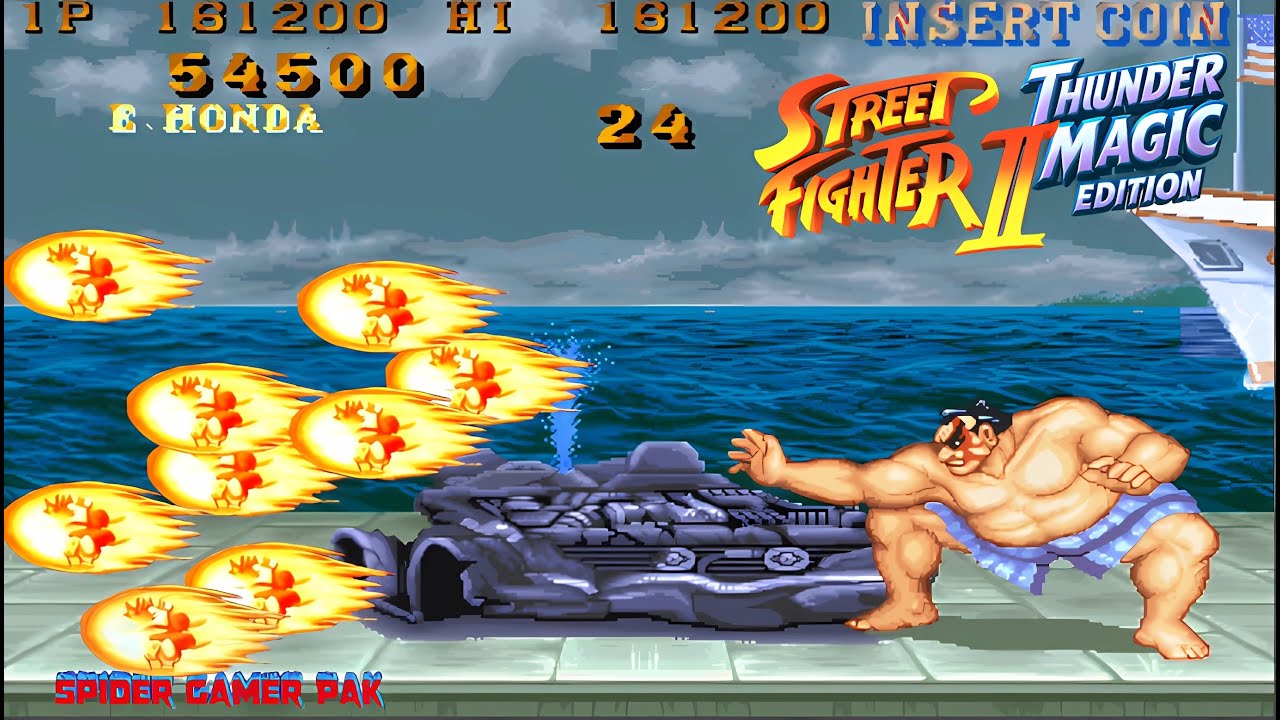 Street Fighter 2 Thunder Magic Edition Most Epic E Honda Fighting 60ᶠᵖˢ HDR