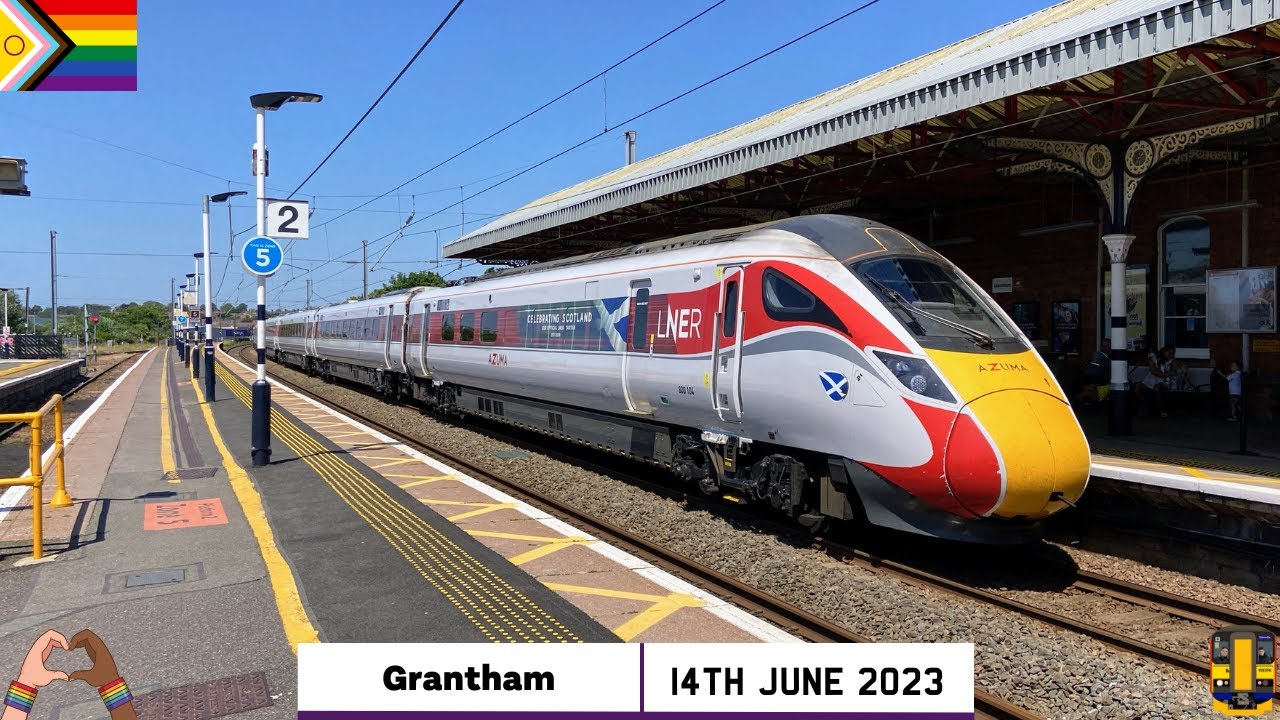 Trains at Grantham Station (14/06/2023)