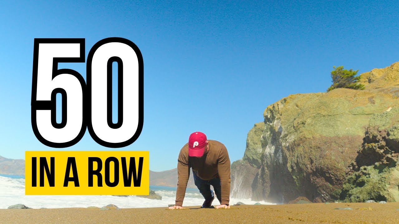 50 PUSH UPS IN A ROW | MILE ROCK BEACH (CALIFORNIA)