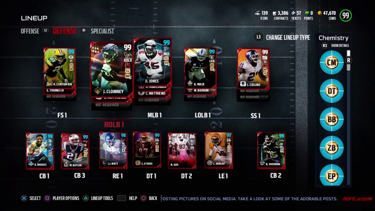 99 OVR Lineup Update l Madden 17 Ultimate Teams