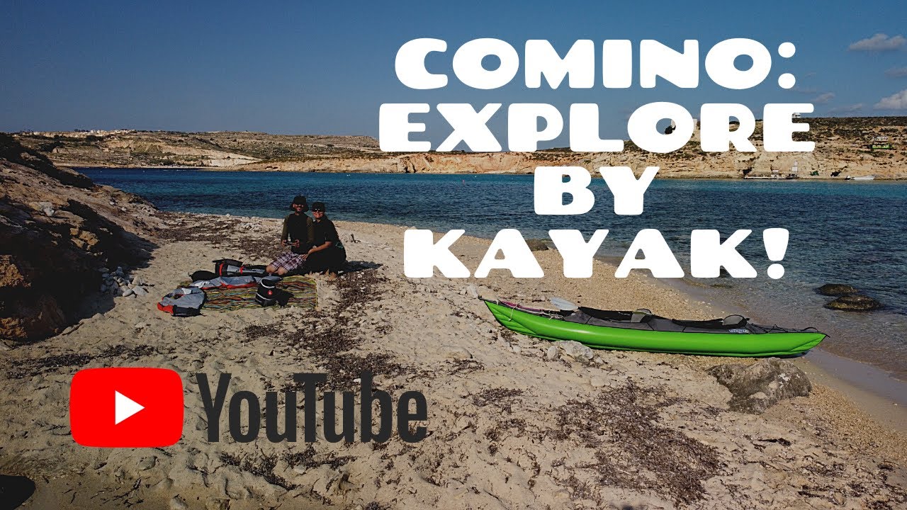 Inflatable Kayaking Around Comino (Kemmuna), Malta: Gumotex Swing 2 and DJI Drone Adventure in 4K!