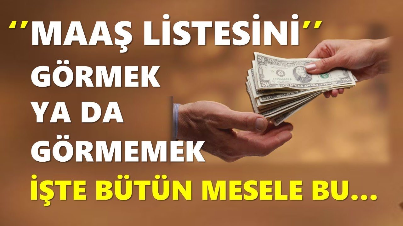 Şirketinizde Çalışanların Maaş Listesini Görmek İster miydiniz ?