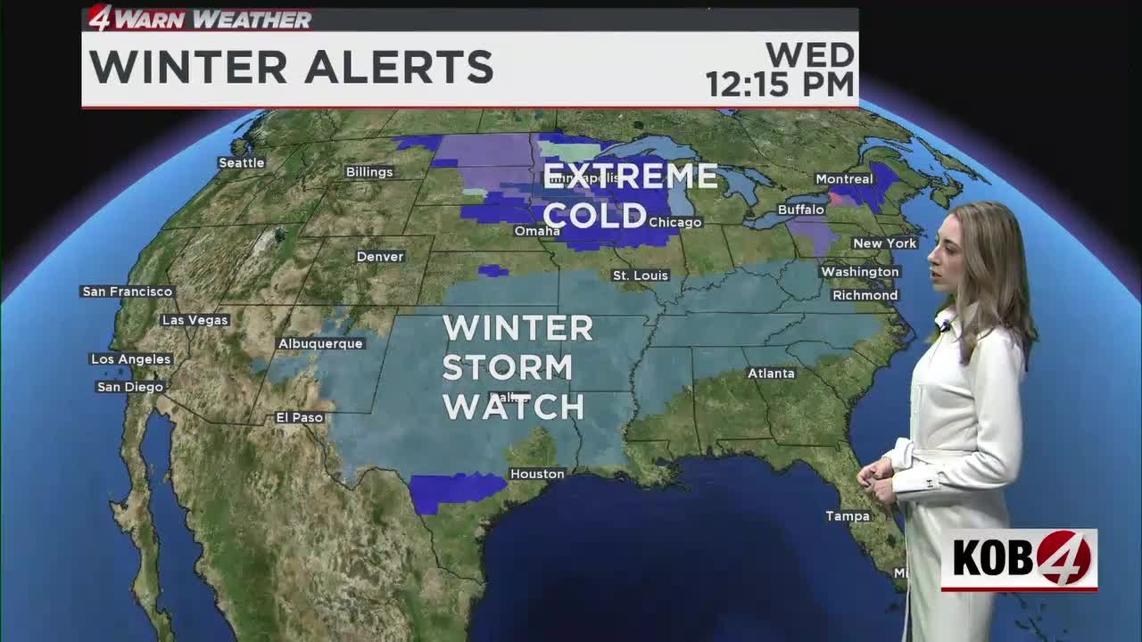 Winter storm latest: Watch area now includes Albuquerque