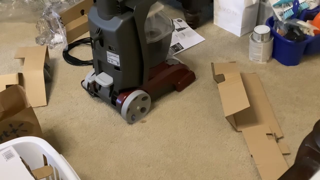 Hoover Power-scrub Deluxe Carpet Cleaner Unboxing 