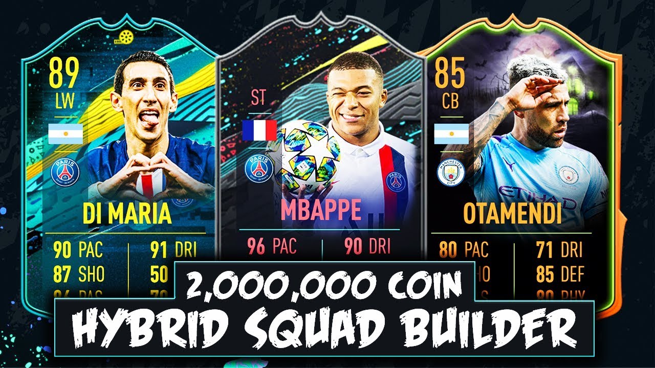 UNBELIEVABLE 2 MILLION COIN HYBRID SQUAD BUILDER!! - FIFA 20 ULTIMATE TEAM