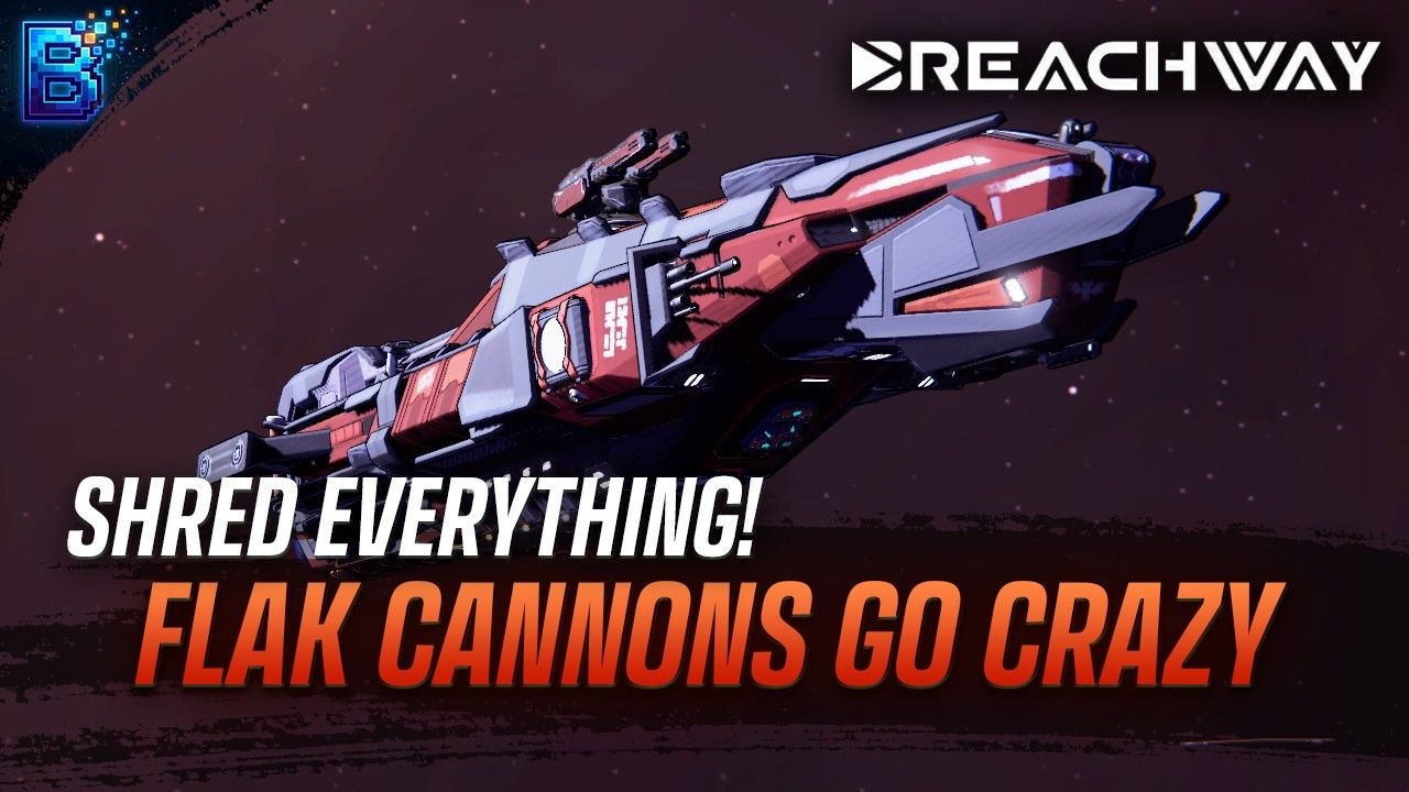 These Flak Cannons shred Everything | Breachway | Marauder Ship Build Part 1