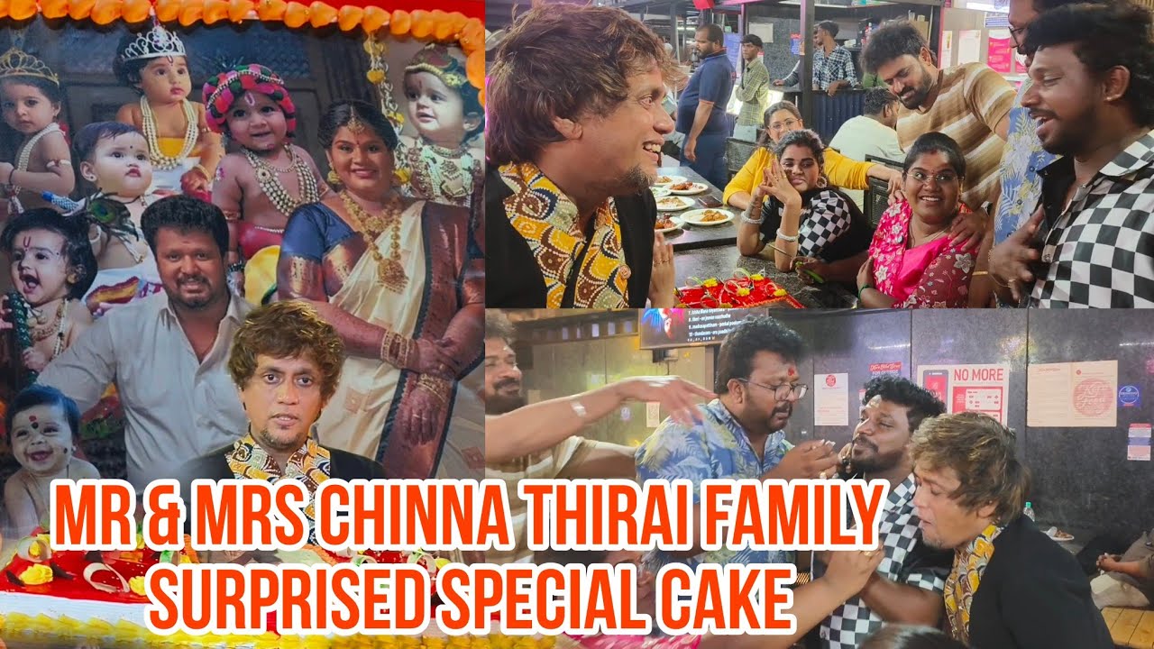 Mr and Mrs chinnathirai Friends surprised us with special cake | indrajasankar &hearts;️ Karthick
