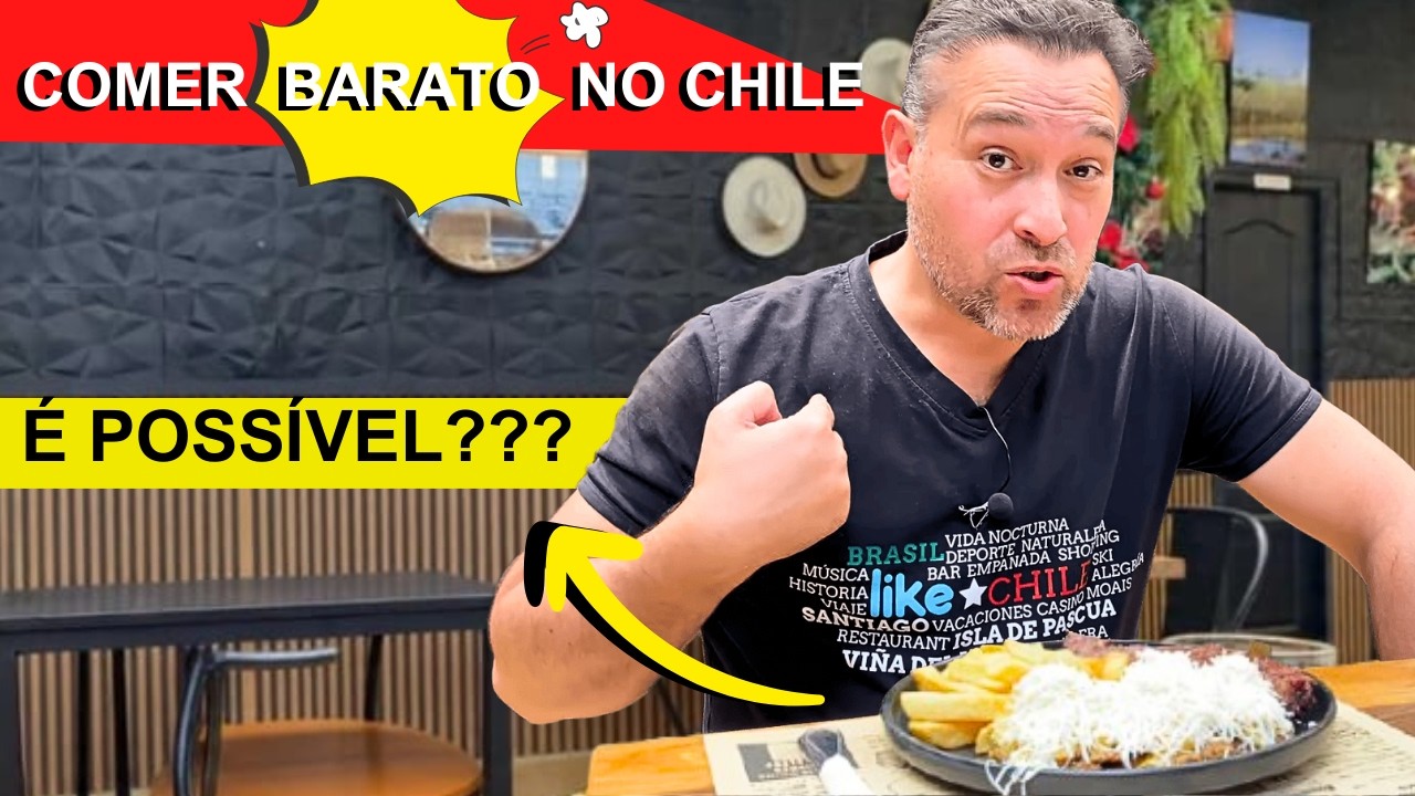 Comer BARATO em SANTIAGO do Chile 2026