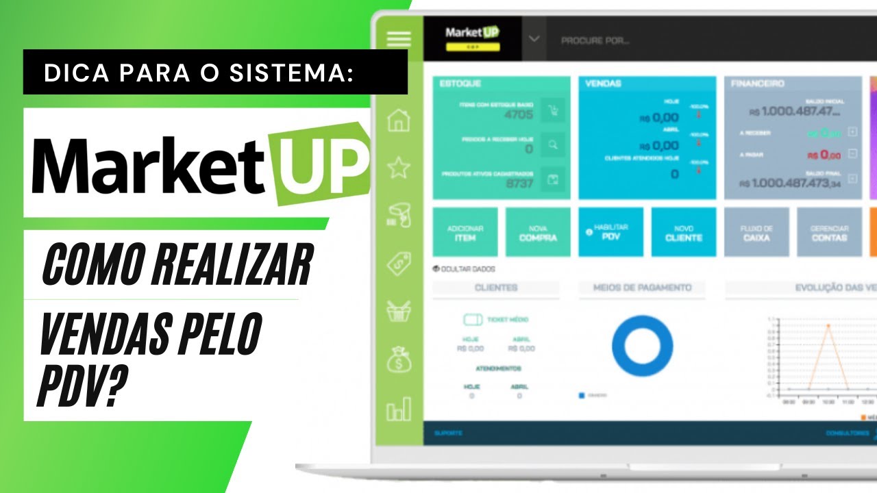 Como realizar vendas pelo PDV no sistema MarketUP?