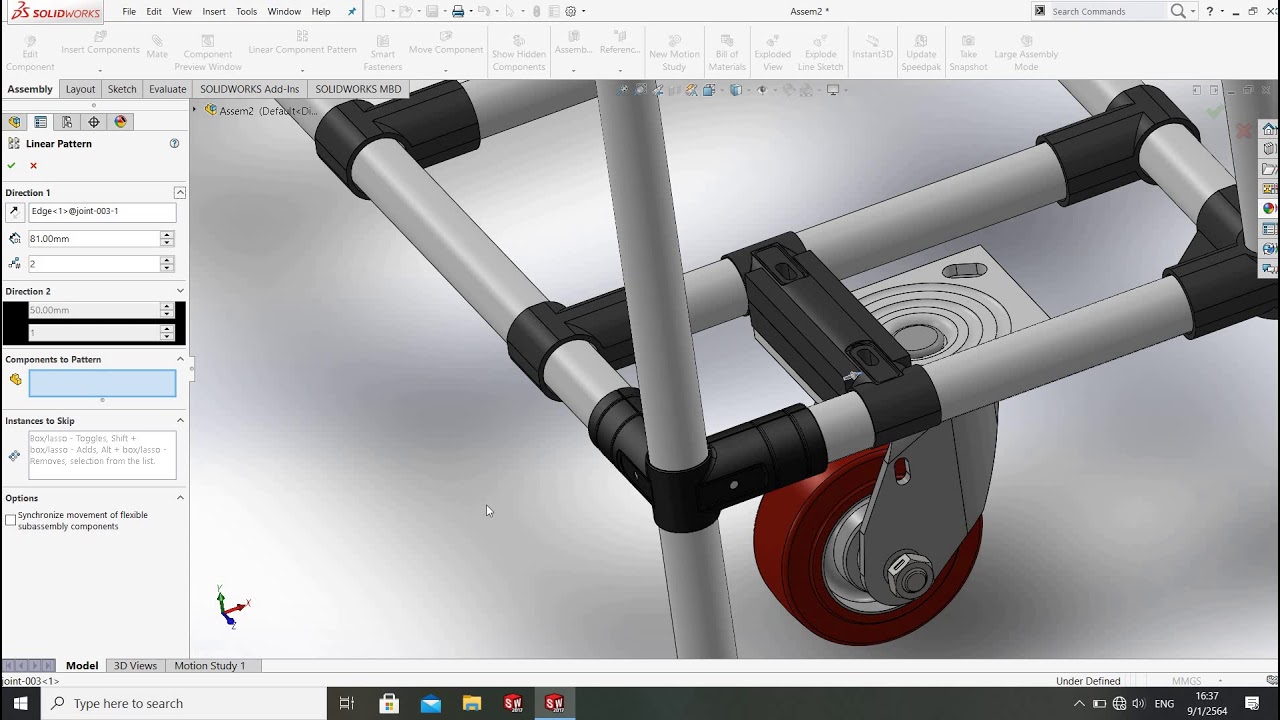 ###solidwork###Assembly###Placon Roller###coveyor