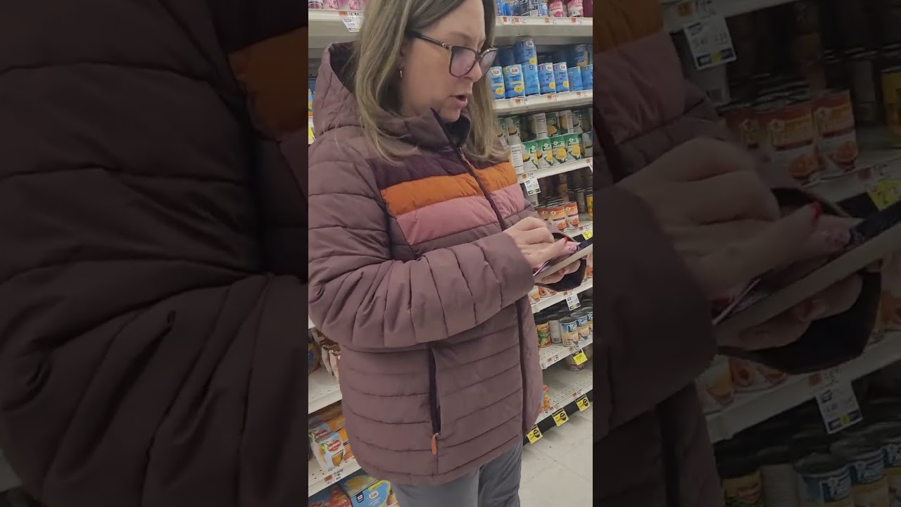 At stop and shop buying stuff 