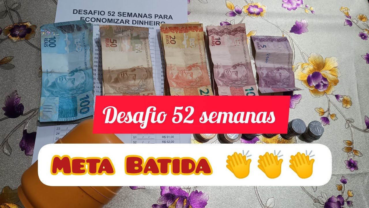 Abertura cofre Desafio 52 semana