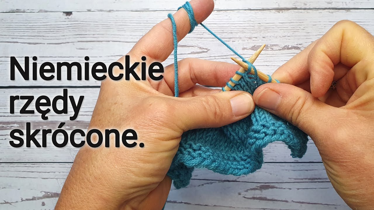 Niemieckie rzędy skrócone w robieniu na drutach. #iwonaeriksson #nadrutach