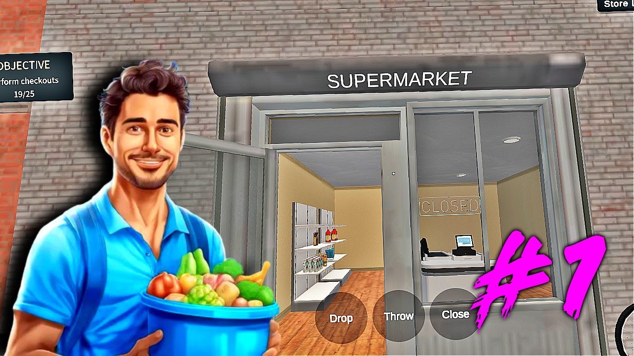 Supermarket Simulator Mobile Games || Store Management Simulator #1