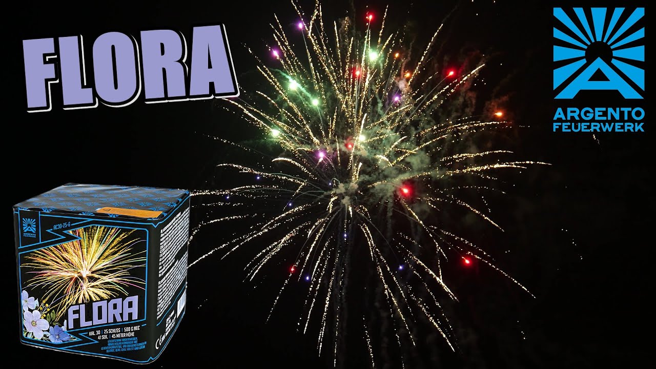 Argento Flora I Batch 2025 I 25 Schuss 30mm Batterie Pyro Man