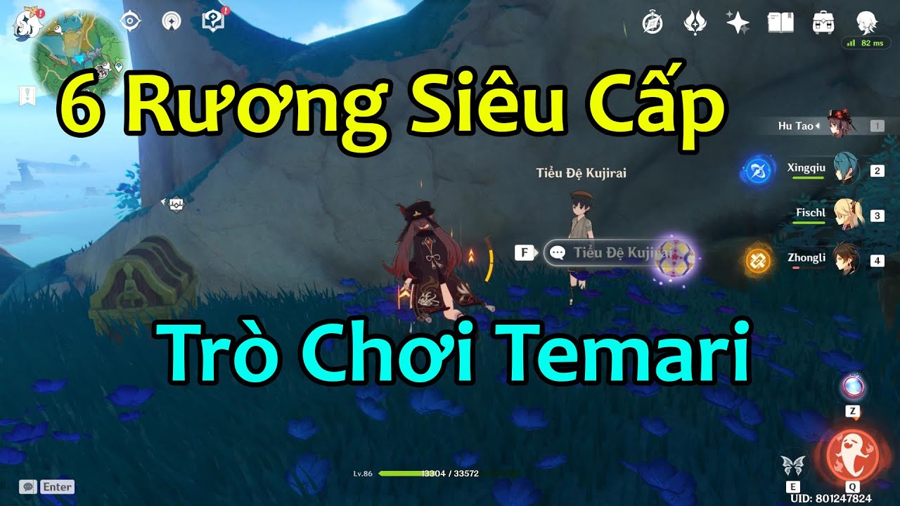 6 Vị Trí Trò Chơi Temari Cùng Tiểu Đệ Kujirai & Mở Khóa Hầm Ngầm Trong Đầu Thần Rắn | Genshin Impact