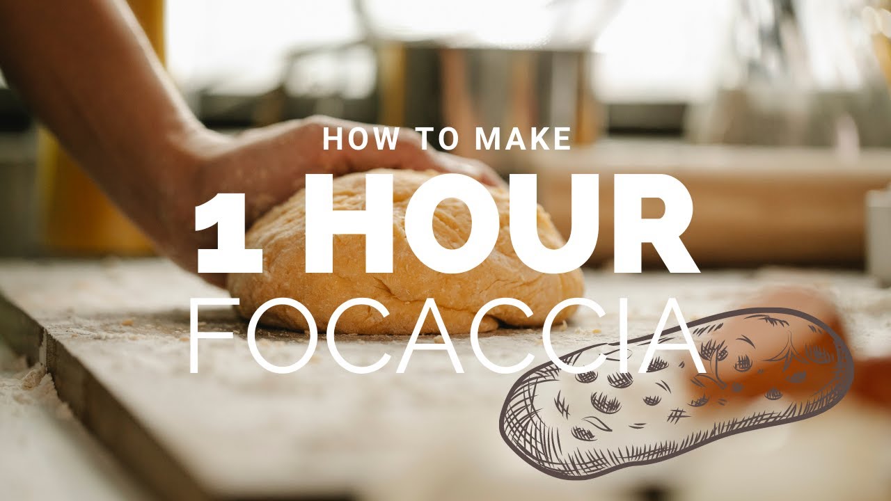 How to make 1 Hour Focaccia 🍞⏳