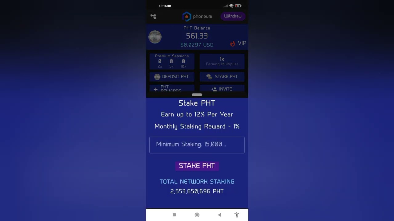 Fone token telefon ile &uuml;cretsiz coin kazanma uygulaması