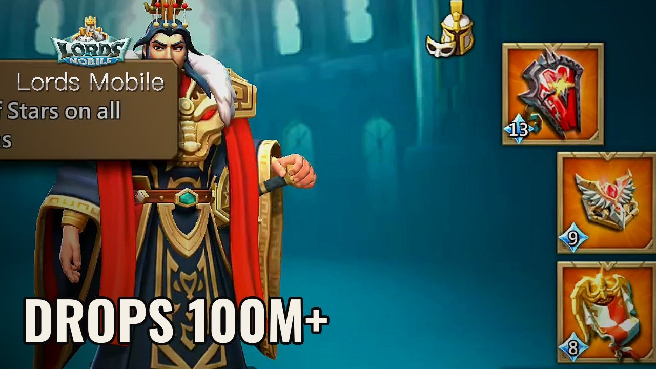 Lords Mobile Zero... 3 HIT AND ZIPPED. 100M+ drops