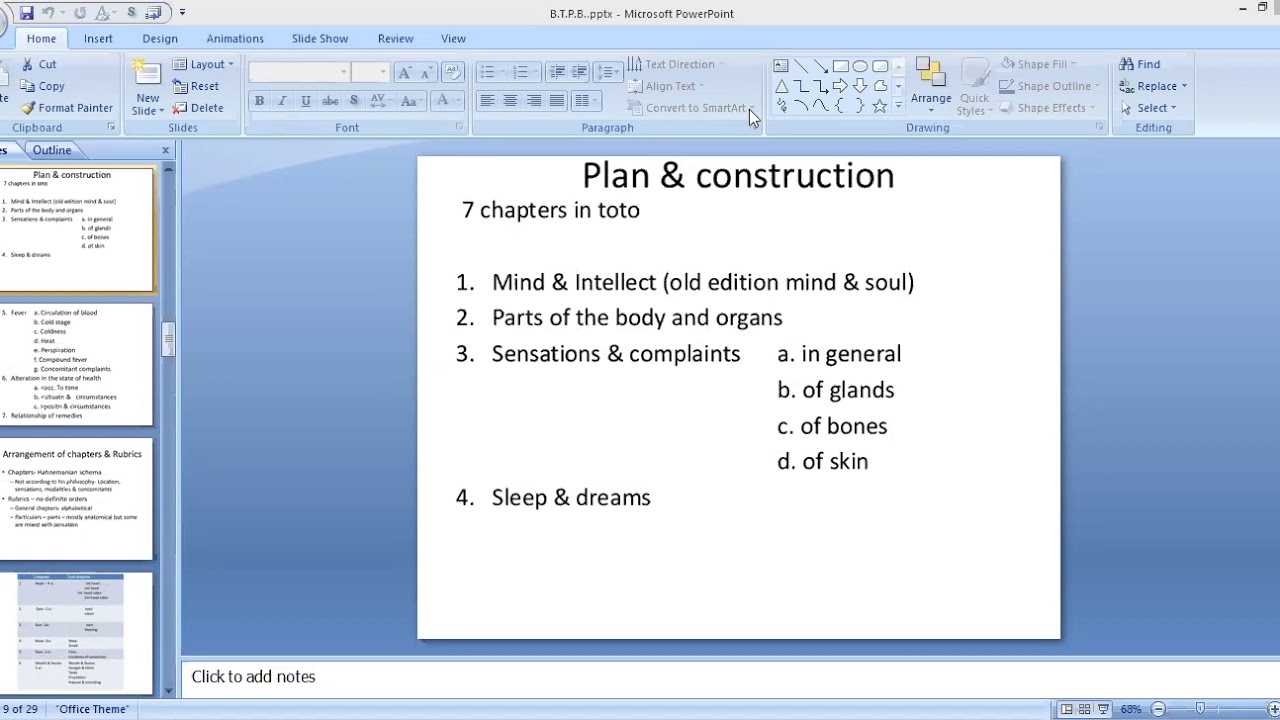 Plan & construction Of BTPB. By - Dr. Awari S. A.