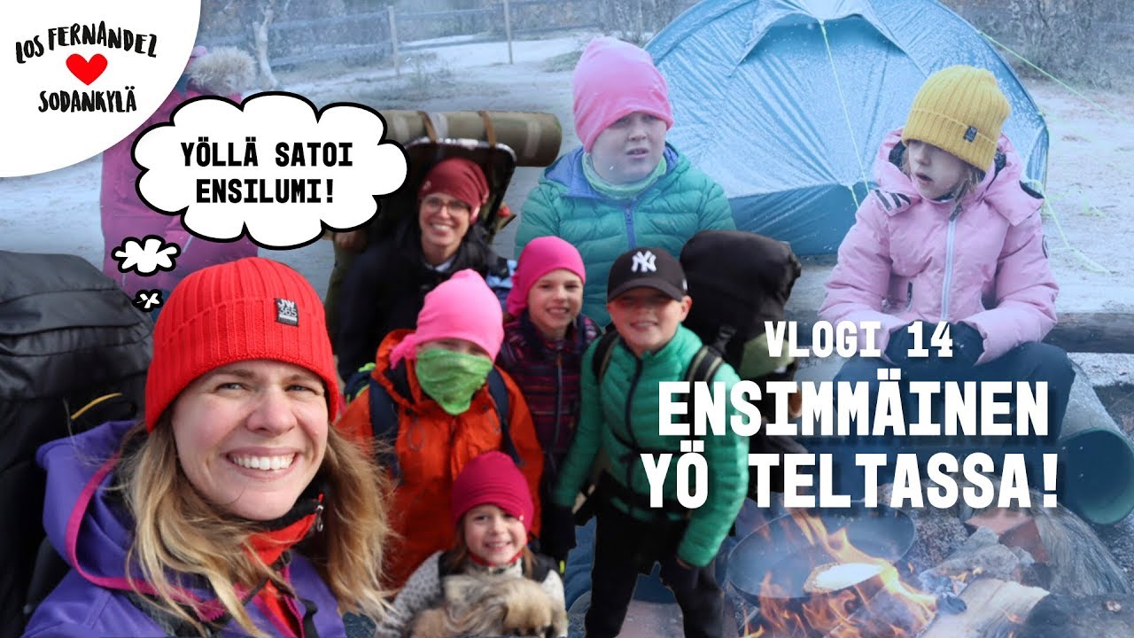 YÖVAELLUS KIILOPÄÄLLE - JÄÄDYTTIIN! #vaihtovuosisodankylässä VLOGI 14