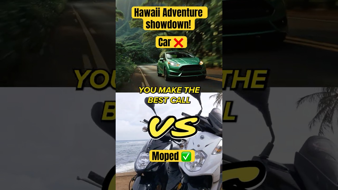 Waikiki Adventure Showdown! Moped vs Car