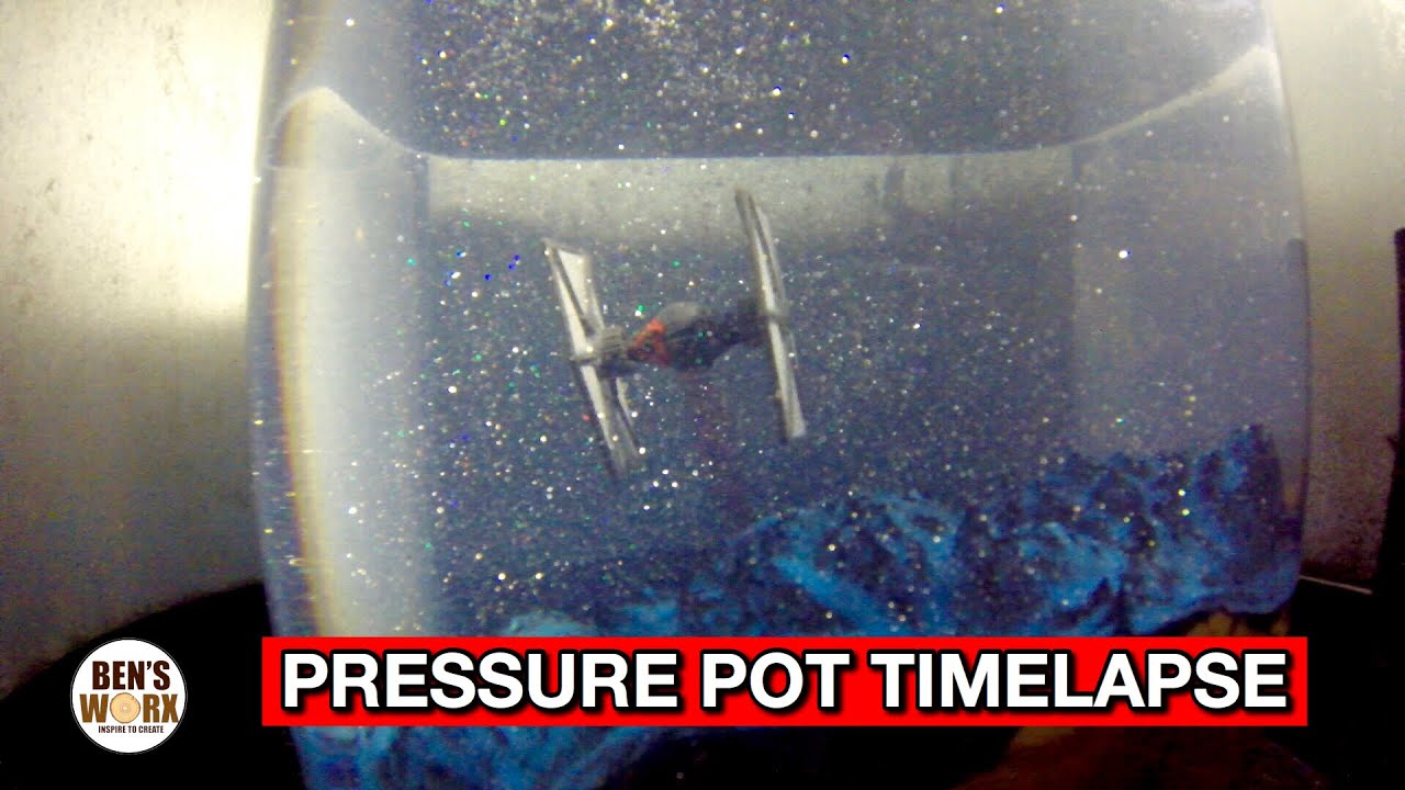 Amazing Timelapse of How Resin Cures From Inside a Pressure Pot