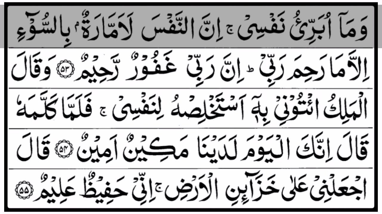 Juz 13 - Wama Ubarri'u (وَمَا أُبَرِّئُ) | تلاوة القرآن الكريم