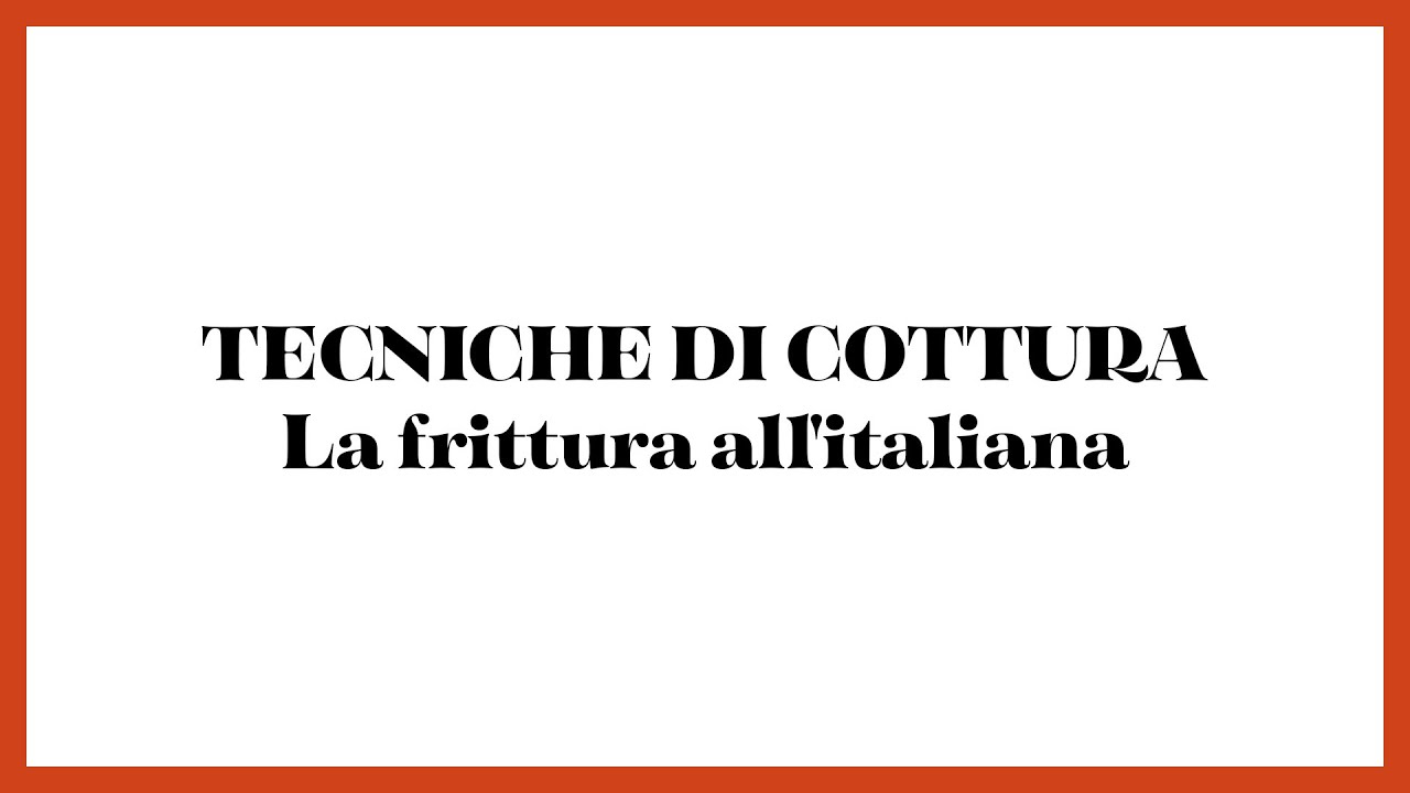 La frittura all'italiana