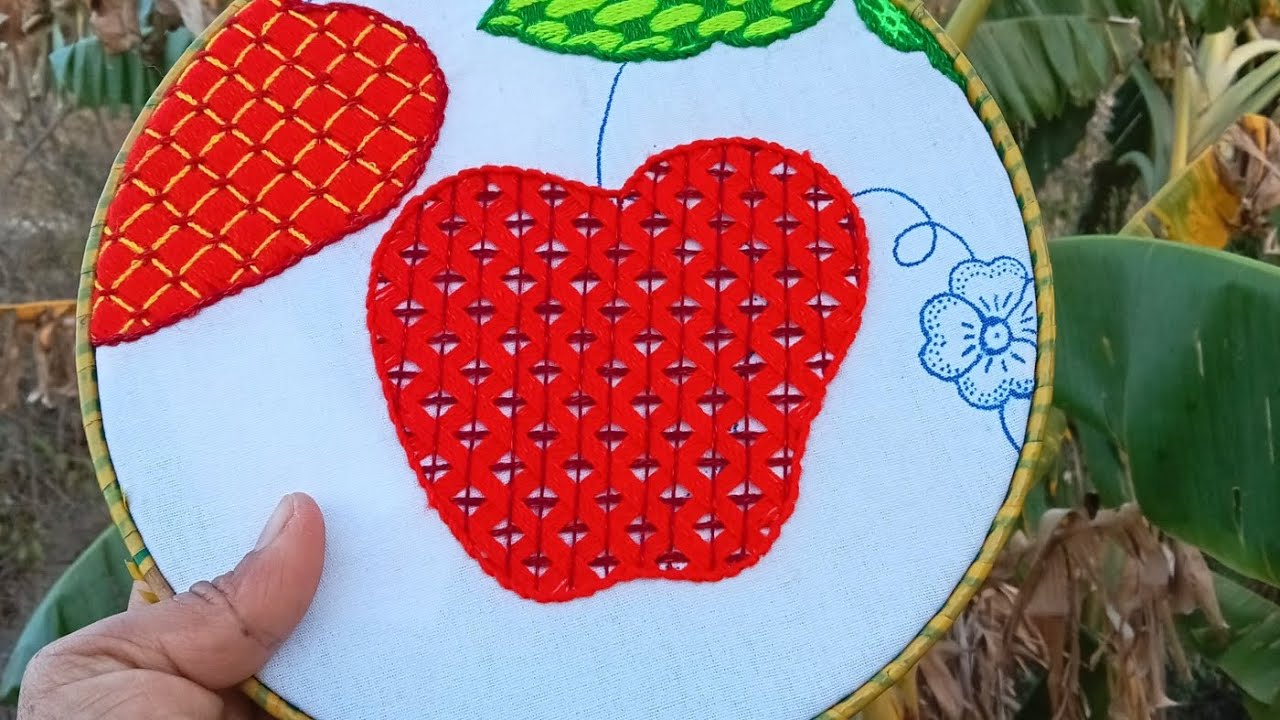 #18Bellísima puntada ideal para manzana o variedad de diseños 