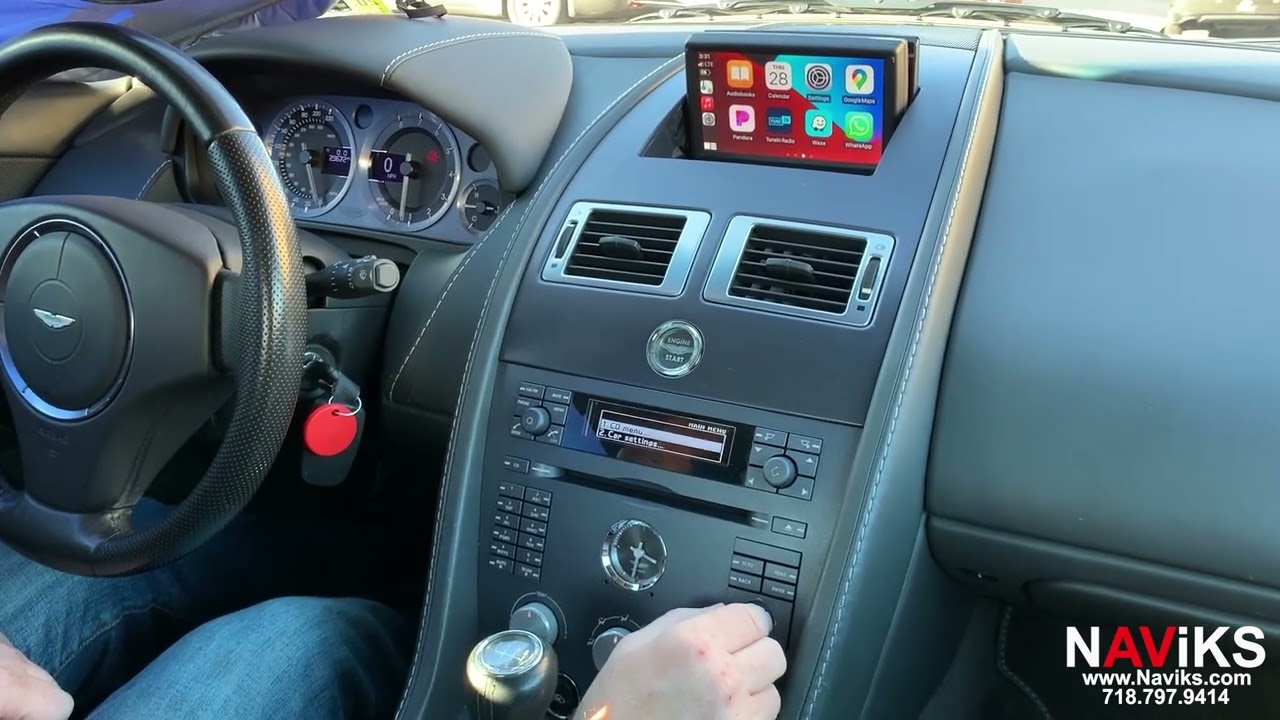 2006 - 2011 Aston Martin V8 Vantage Apple CarPlay & Android Auto (Wired & Wireless) OEM Button CTRL