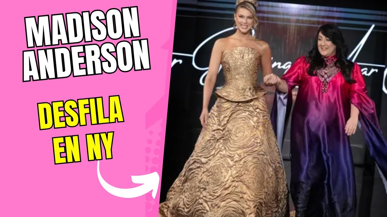 Madison Anderson desfila en NY &iexcl;y Pepe G&aacute;mez derrite con este rom&aacute;ntico gesto!