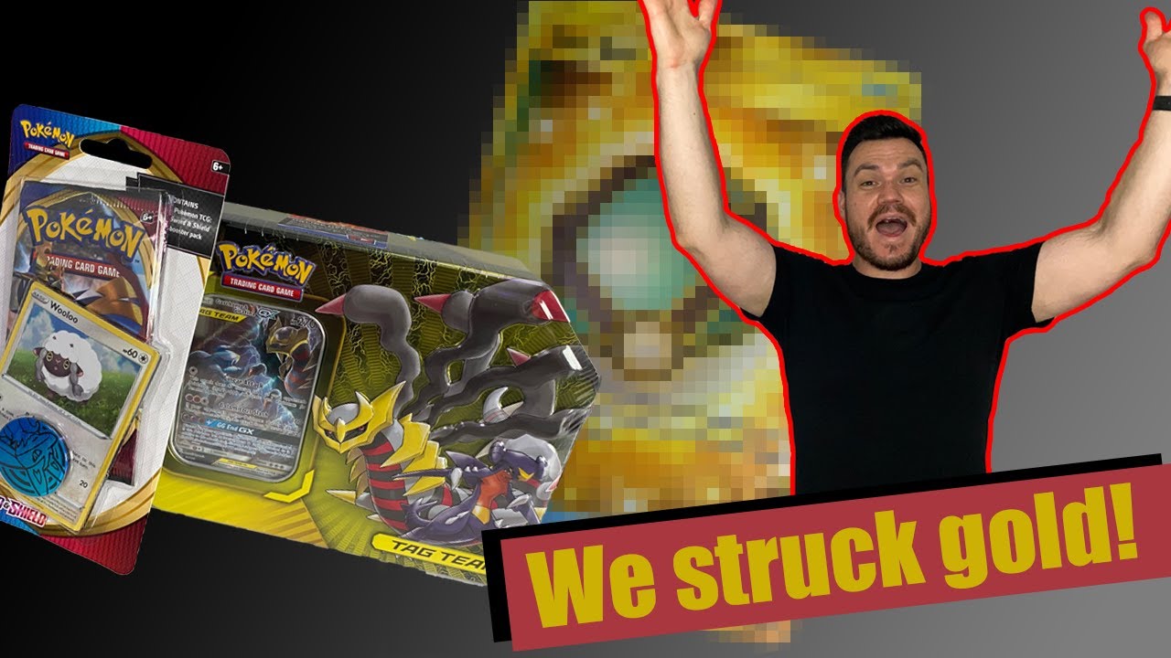 We struck gold! - Pokemon card tin unwrapping