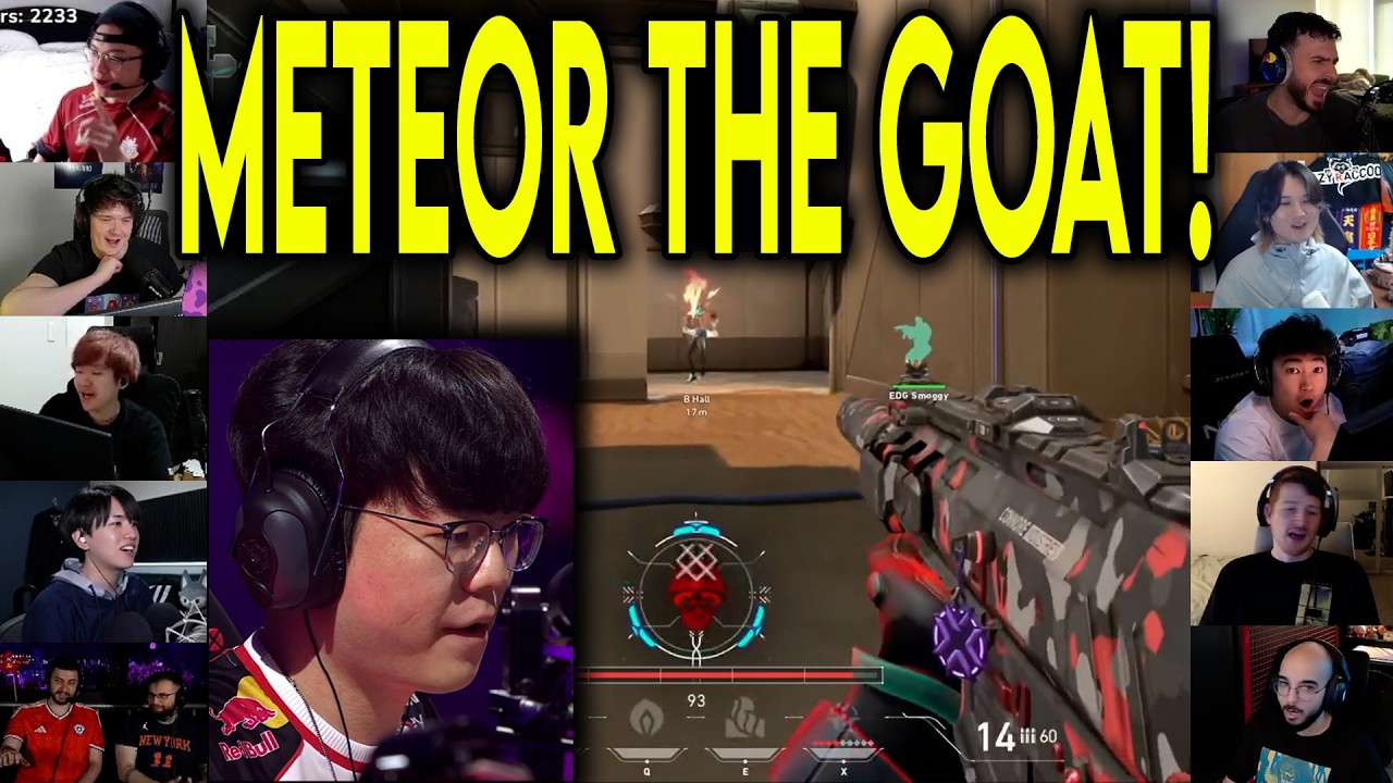 Valorant Streamers Reacts To T1 Meteor CRAZY 4k Against EDG In Masters Santiago