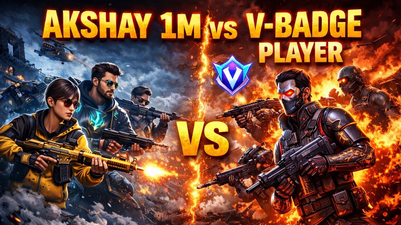 Indian best gemer akshay live v bage player.coustom challenge.